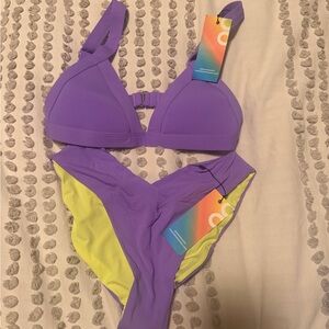 Lavender Two-Piece Bikini Set - Women Swim Bikini